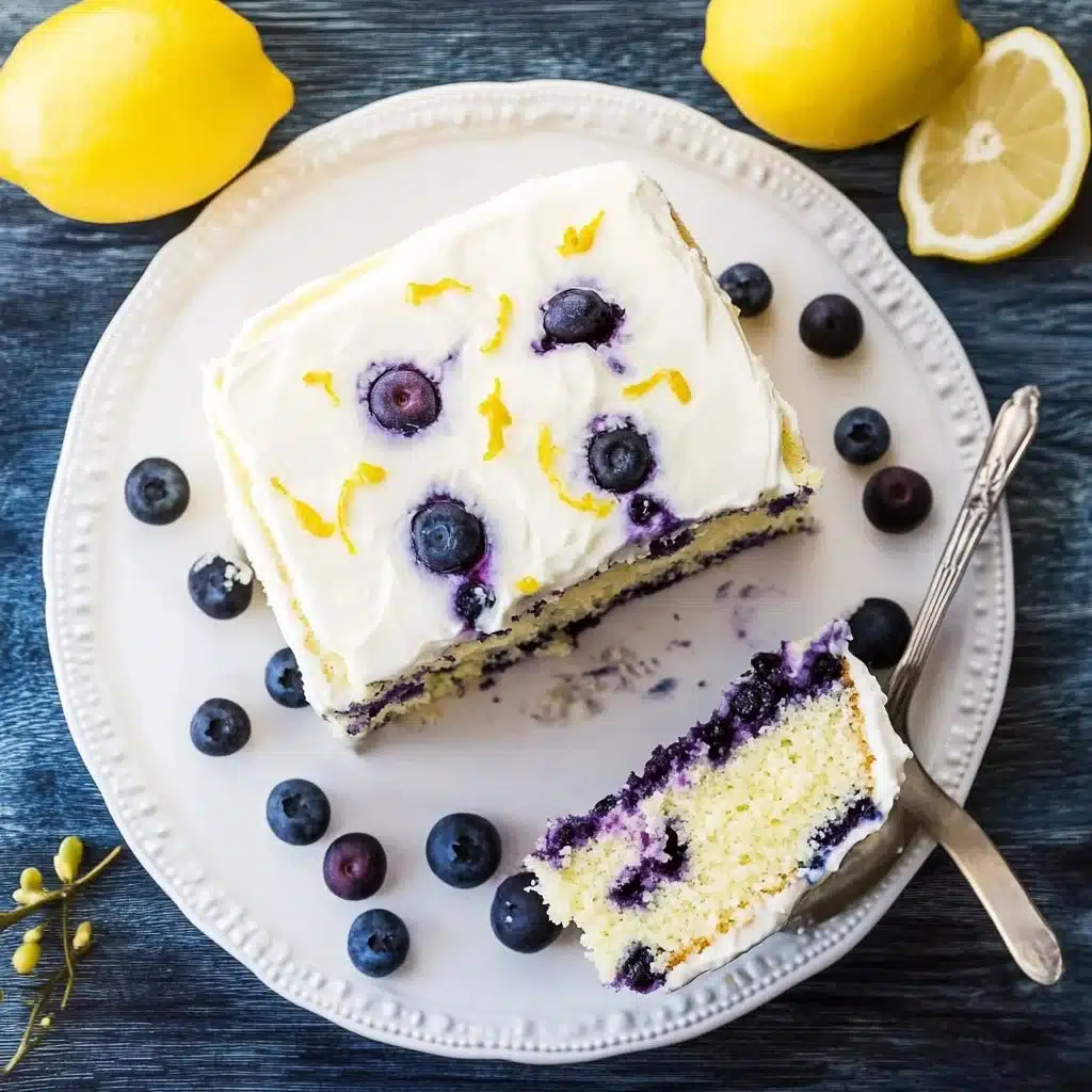 Lemon Blueberry Cake 6 Lemon Blueberry Cake