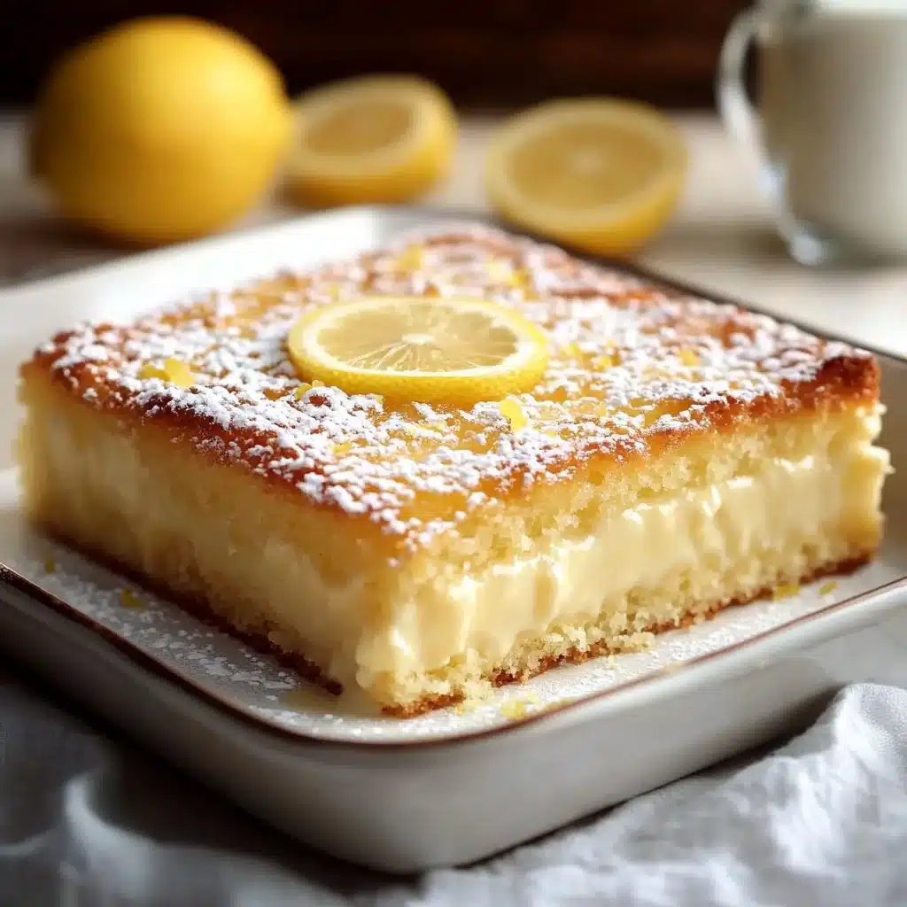 Lemon Custard Cake 6 Lemon Custard Cake