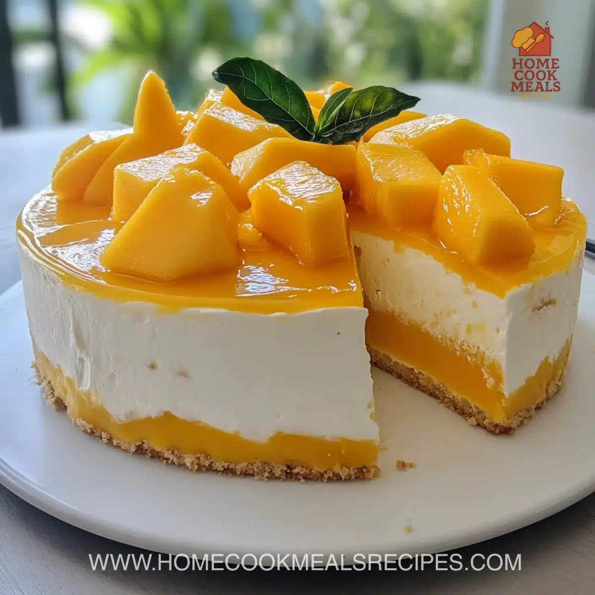 Mango Mousse Cake 7 Mango Mousse Cake