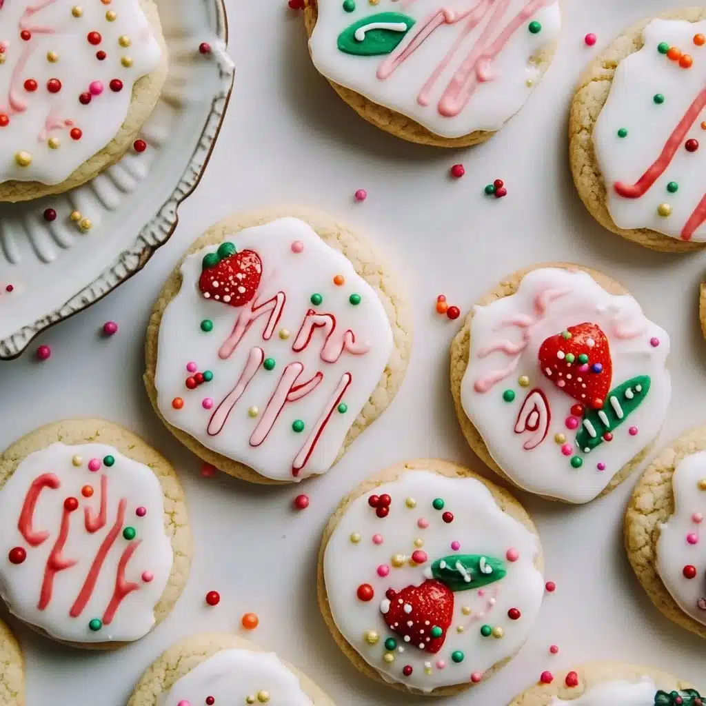 Mia's Berry First Birthday Cookies