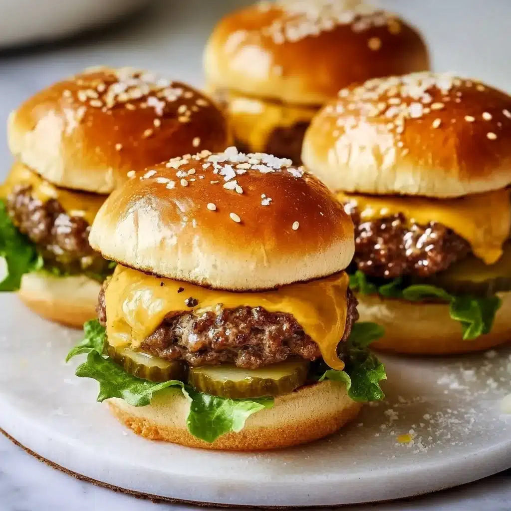 Mini Big Mac Cheeseburgers 6 Mini Big Mac Cheeseburgers