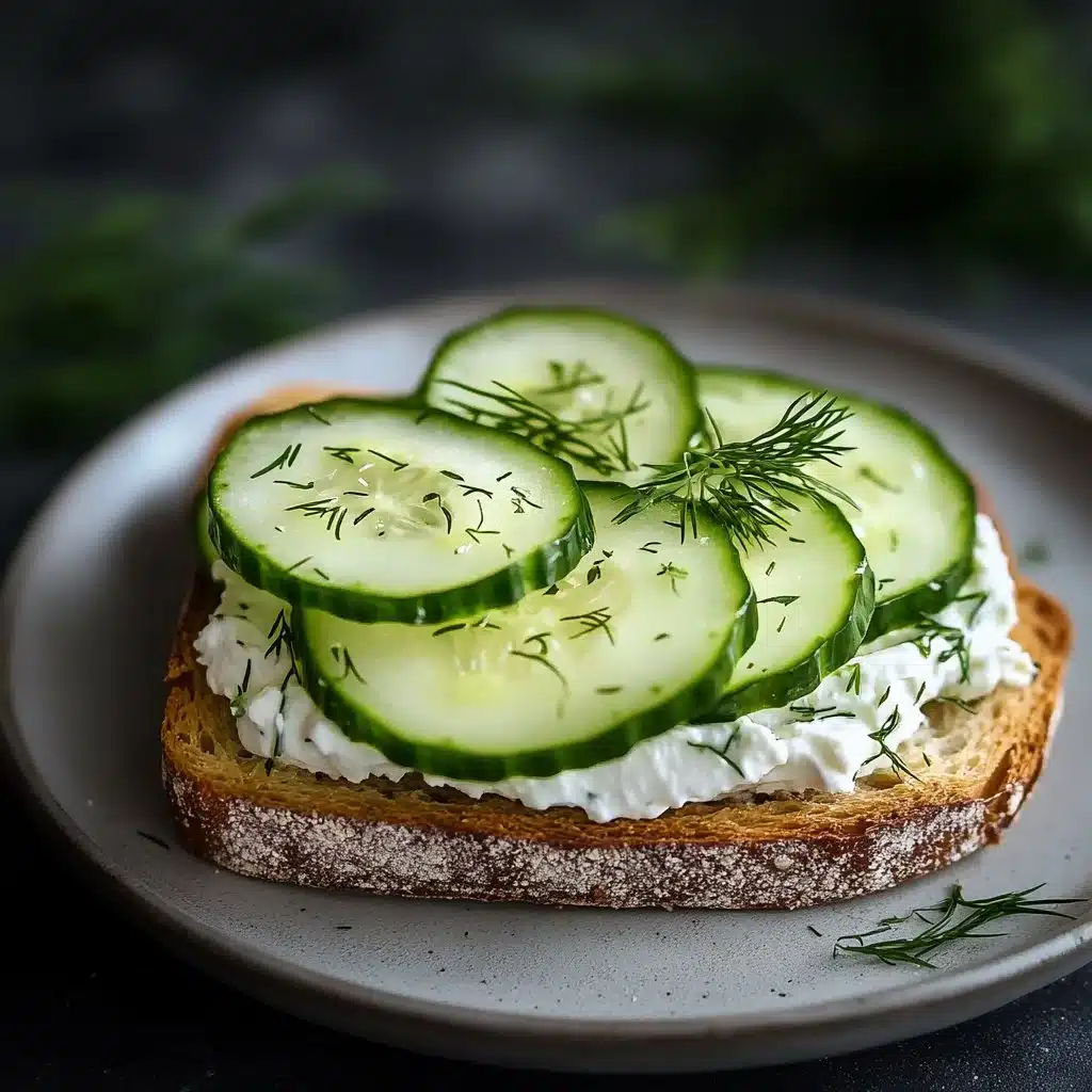 Quick cucumber salad sandwiches made with fresh cucumbers and bread