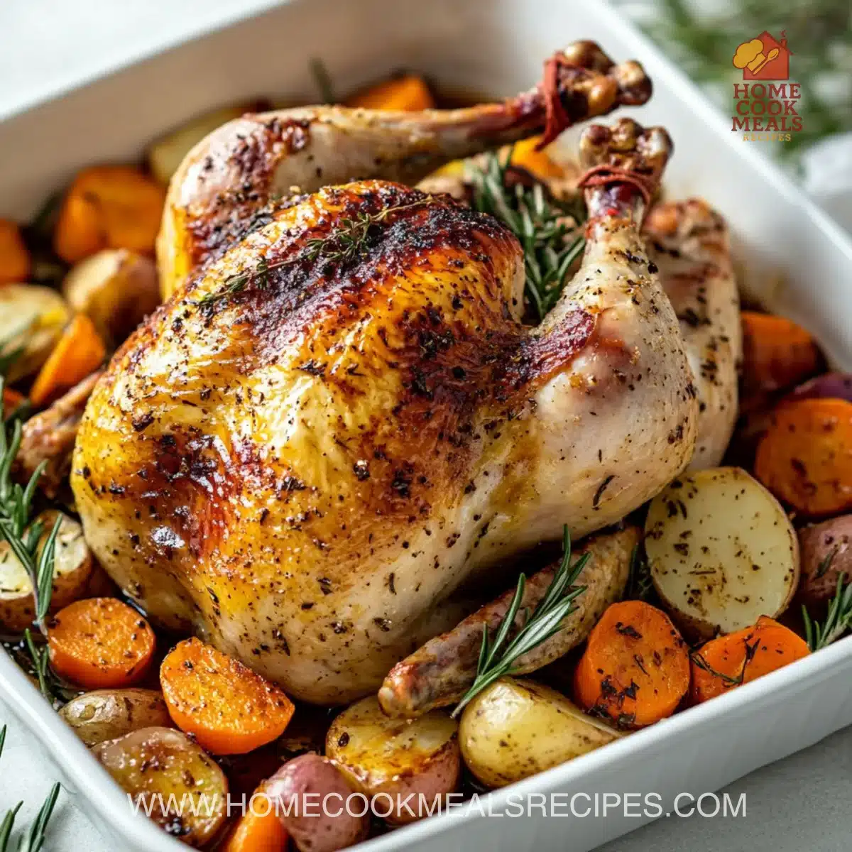 Roasted Cornish Hen with Vegetables