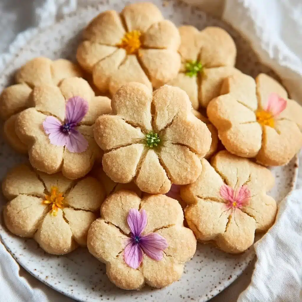 Spring Flower Shortbread Cookies 8 Spring Flower Shortbread Cookies