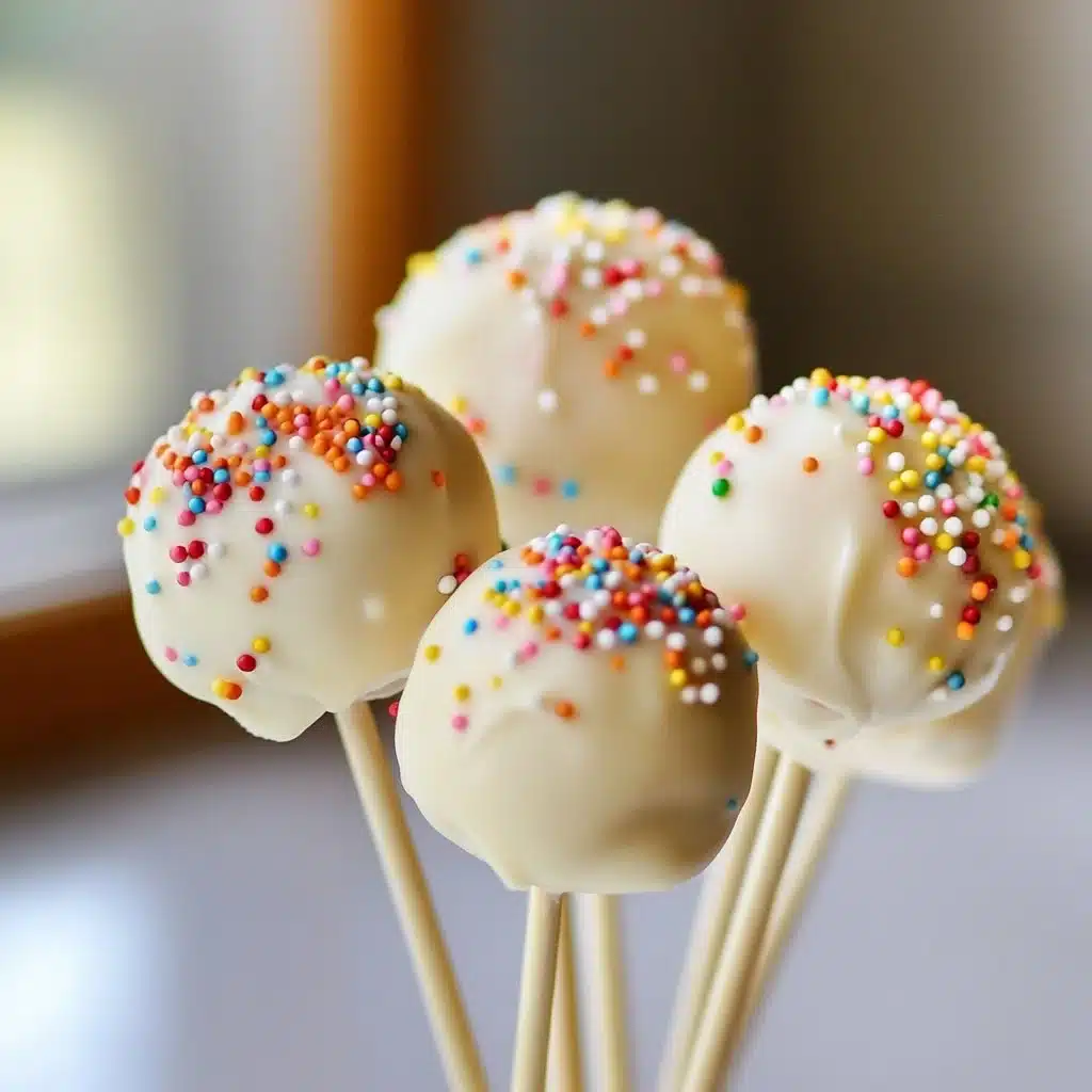 Homemade Starbucks cake pop recipe with colorful decoration