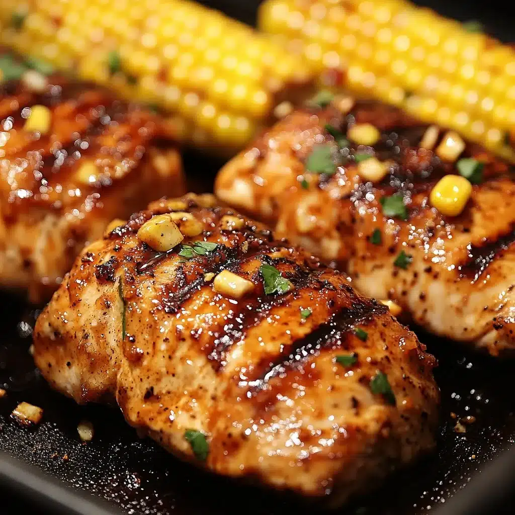 Blackstone BBQ Chicken and Corn