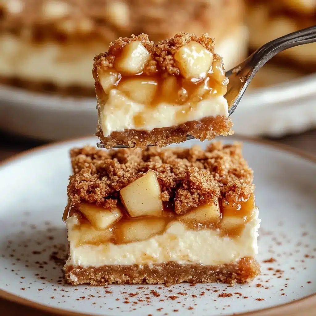 Caramel Apple Cheesecake Bars