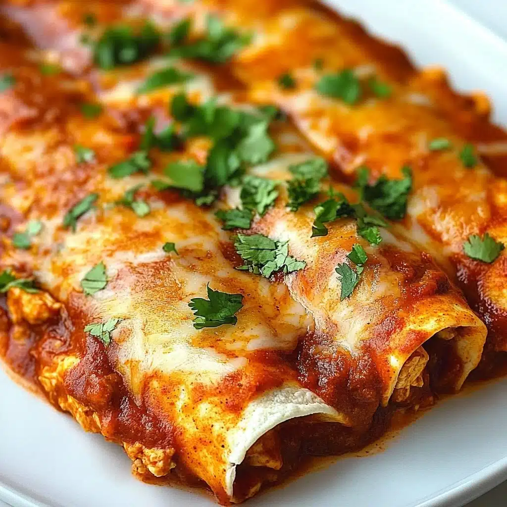 Chicken Enchiladas with Homemade Red Enchilada Sauce