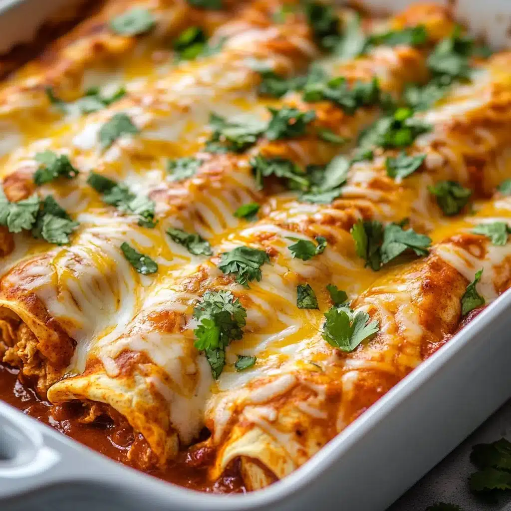 Chicken Enchiladas with Homemade Red Enchilada Sauce
