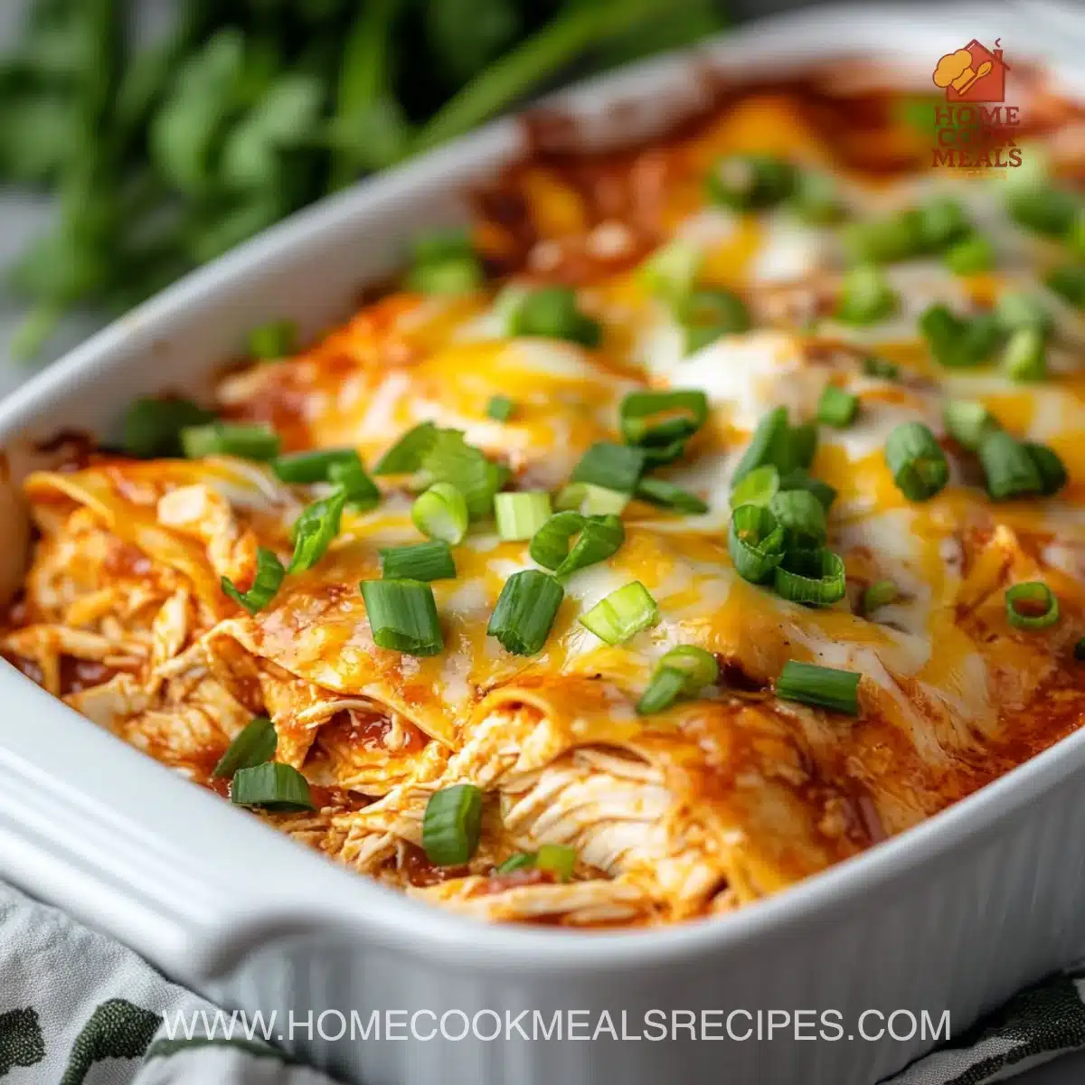 Easy Cheesy Keto Chicken Enchilada Casserole