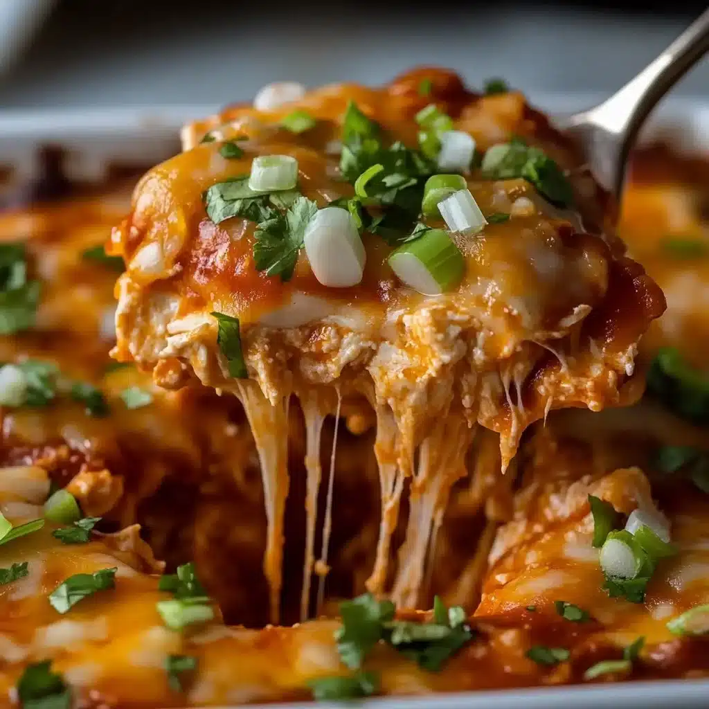 Easy Cheesy Keto Chicken Enchilada Casserole