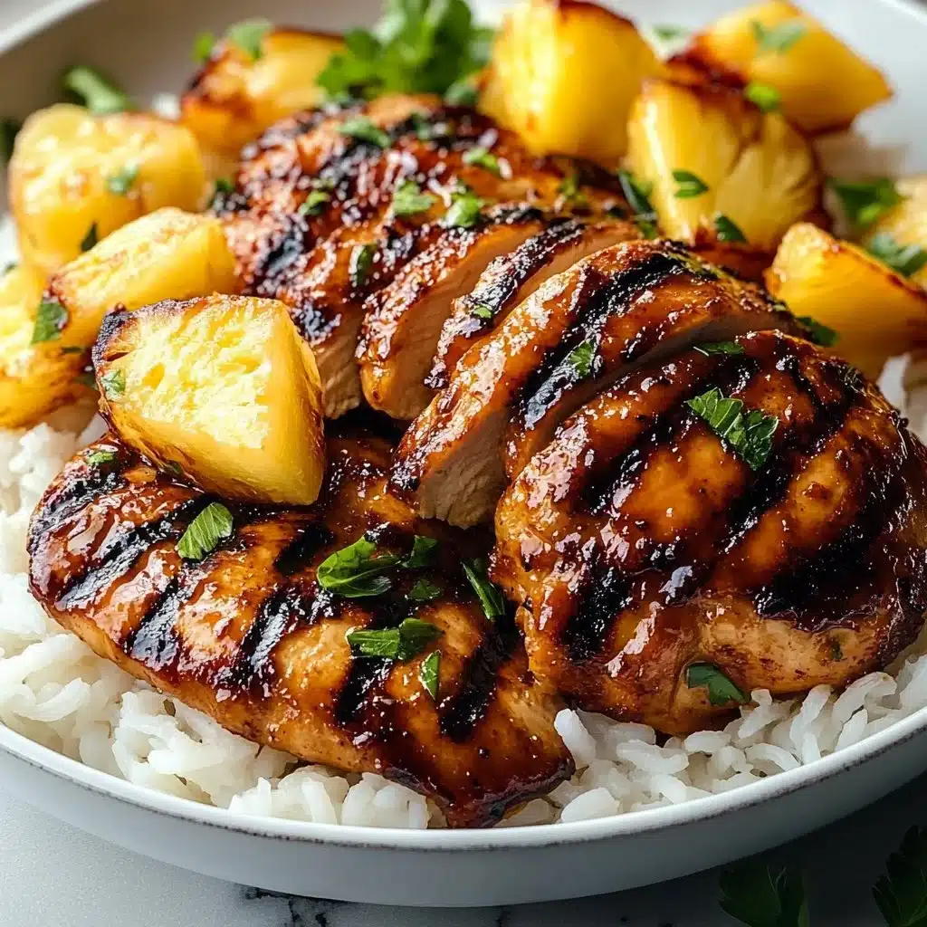 Hawaiian Chicken, Pineapple and Coconut Rice