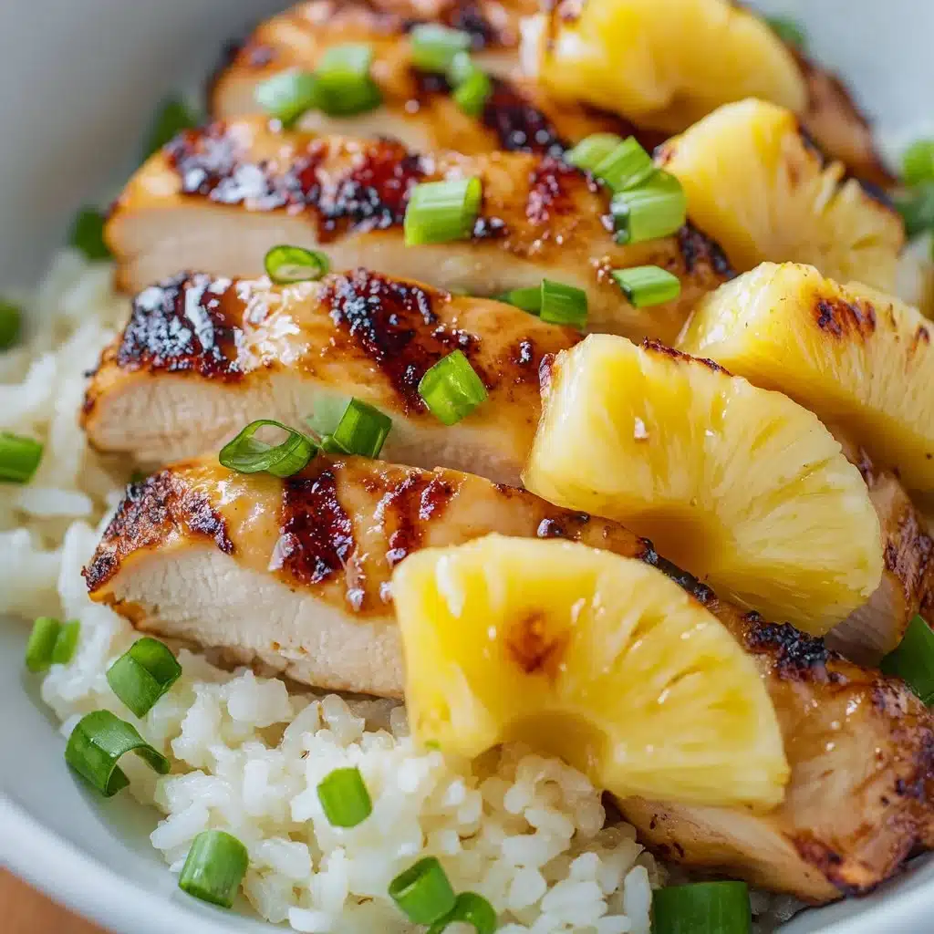 Hawaiian Chicken, Pineapple and Coconut Rice