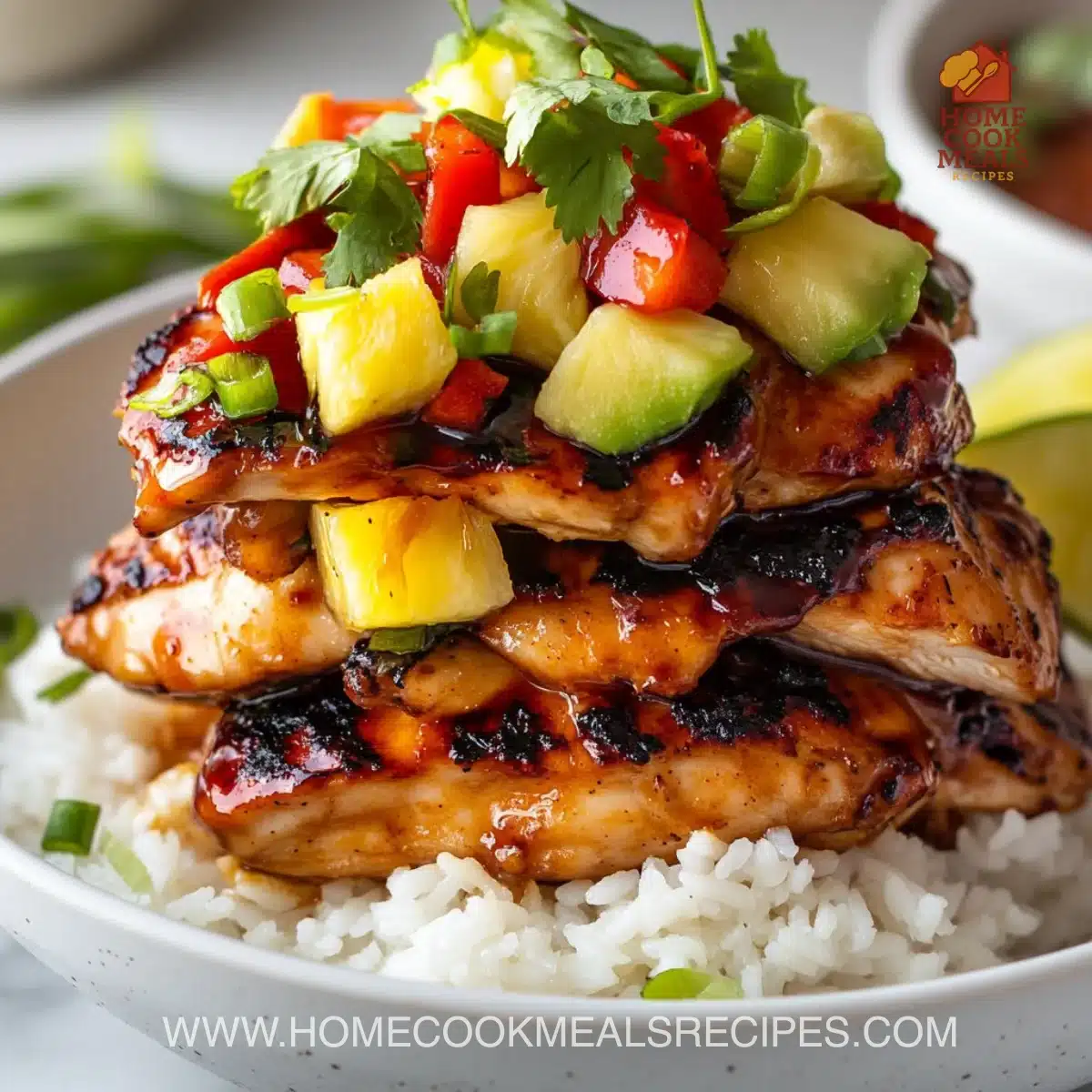 Hawaiian Turned Turned Chicken Stack