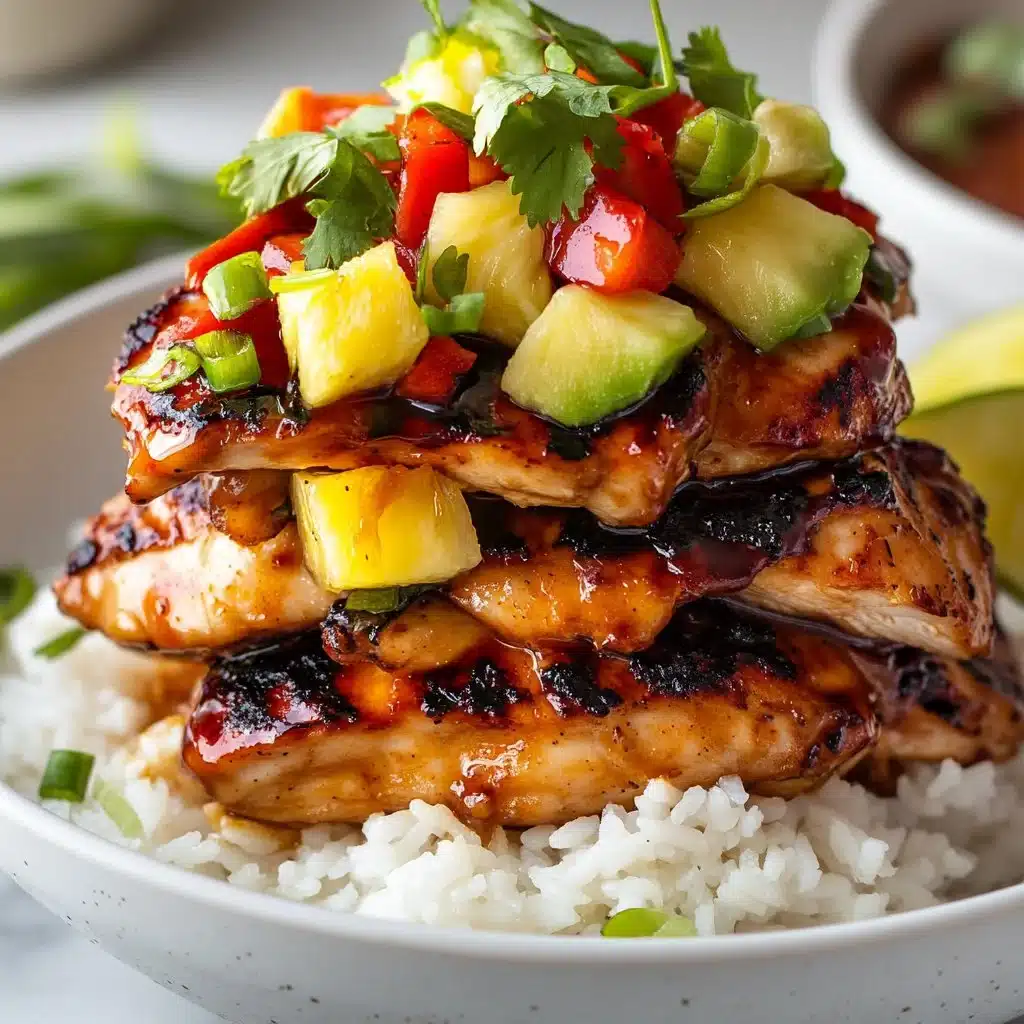 Hawaiian Turned Turned Chicken Stack