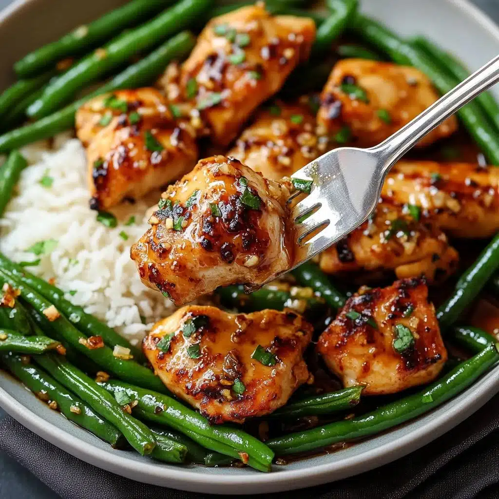Honey Garlic Chicken with Green Beans
