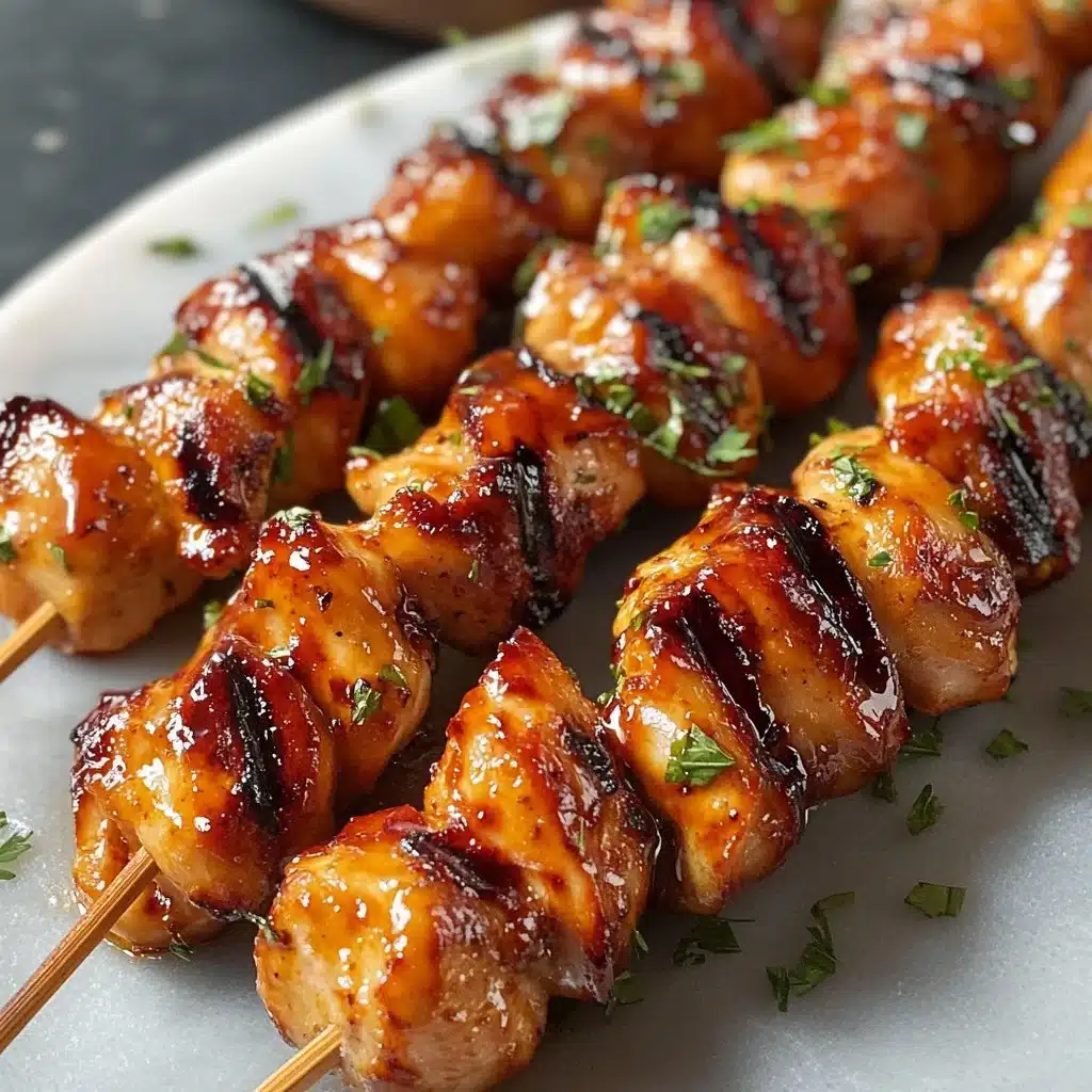 Hot Honey Grilled Chicken Skewers