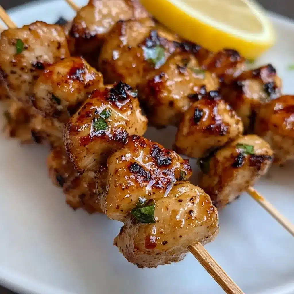 Lemon Pepper Chicken Skewers