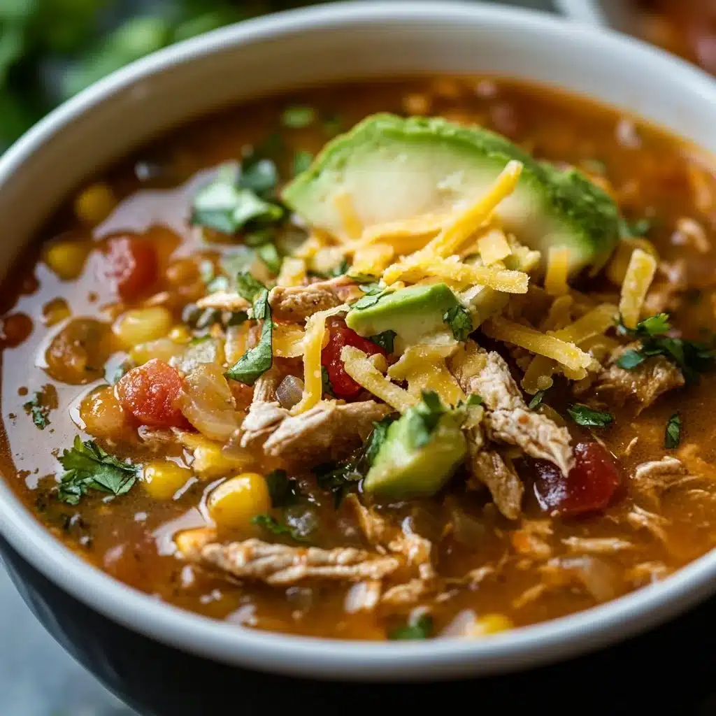 A variety of Mexican soup recipes served in a bowl with fresh herbs and spices.