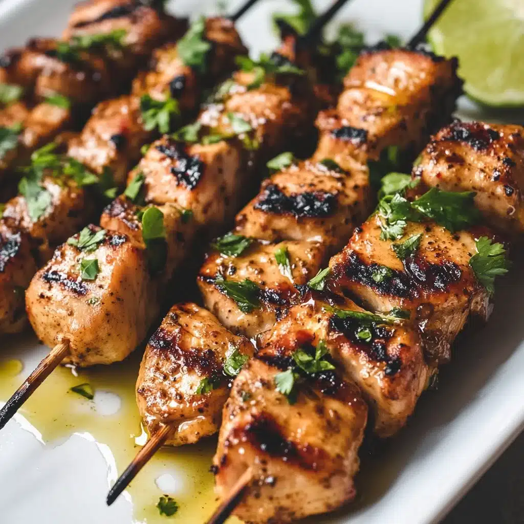 Peruvian Grilled Chicken Skewers