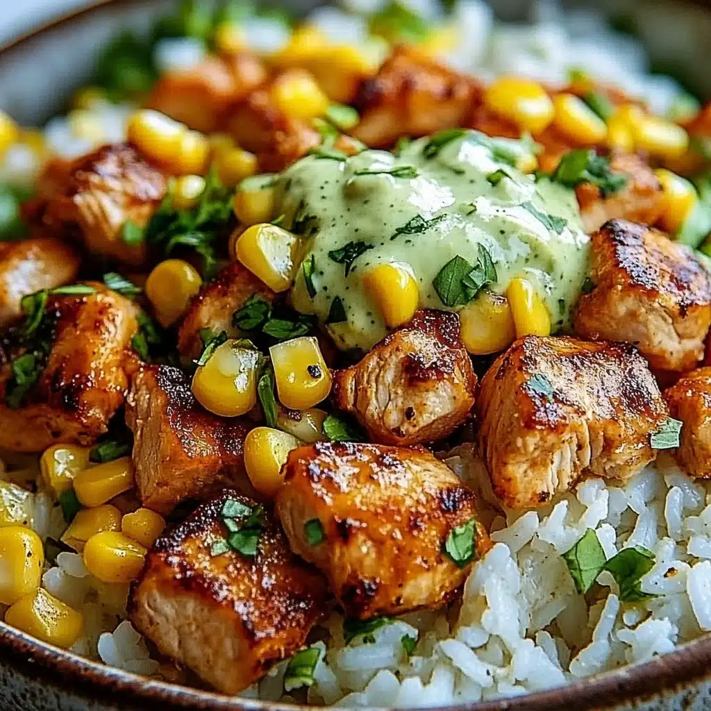 Street Corn Chicken Rice Bowl