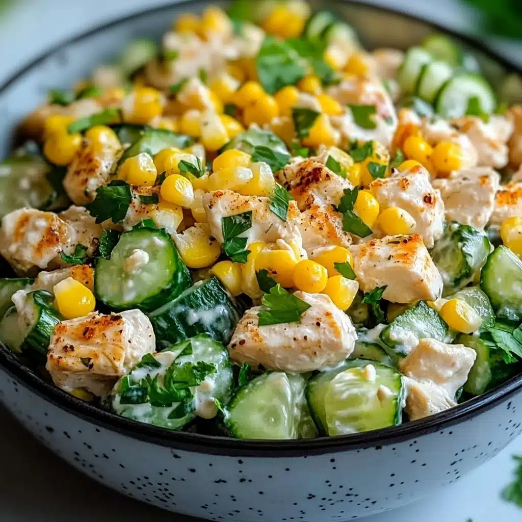 Street Corn Creamy Cucumber Chicken Salad: An Amazing Ultimate Recipe