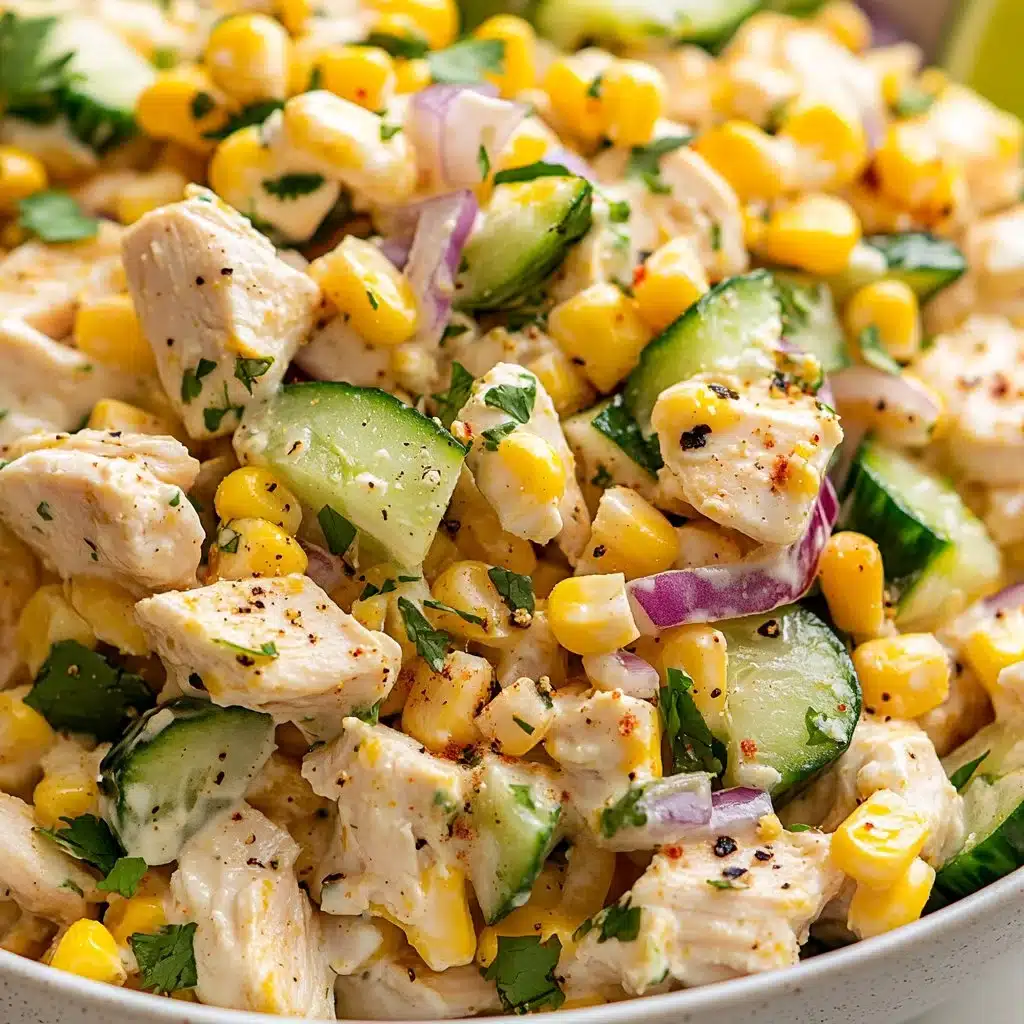 Street Corn Creamy Cucumber Chicken Salad: An Amazing Ultimate Recipe