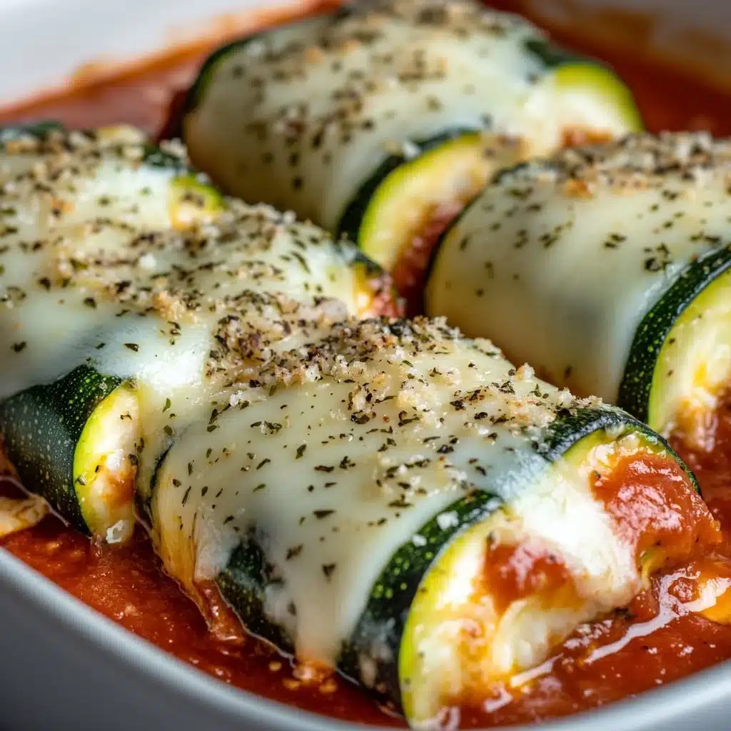 Delicious Zucchini Rollatini filled with cheese and herbs