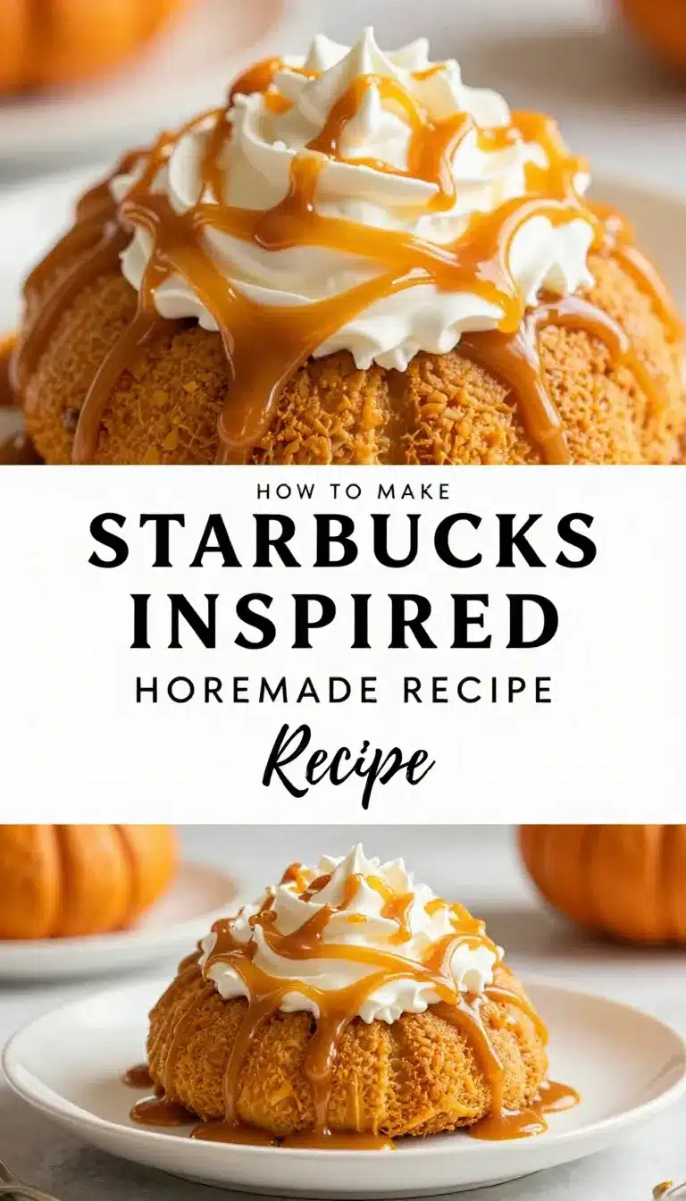 Starbucks Inspired Salted Caramel Pumpkin Spice 4 A Starbucks-inspired salted caramel pumpkin spice latte served in a white mug with whipped cream and caramel drizzle.