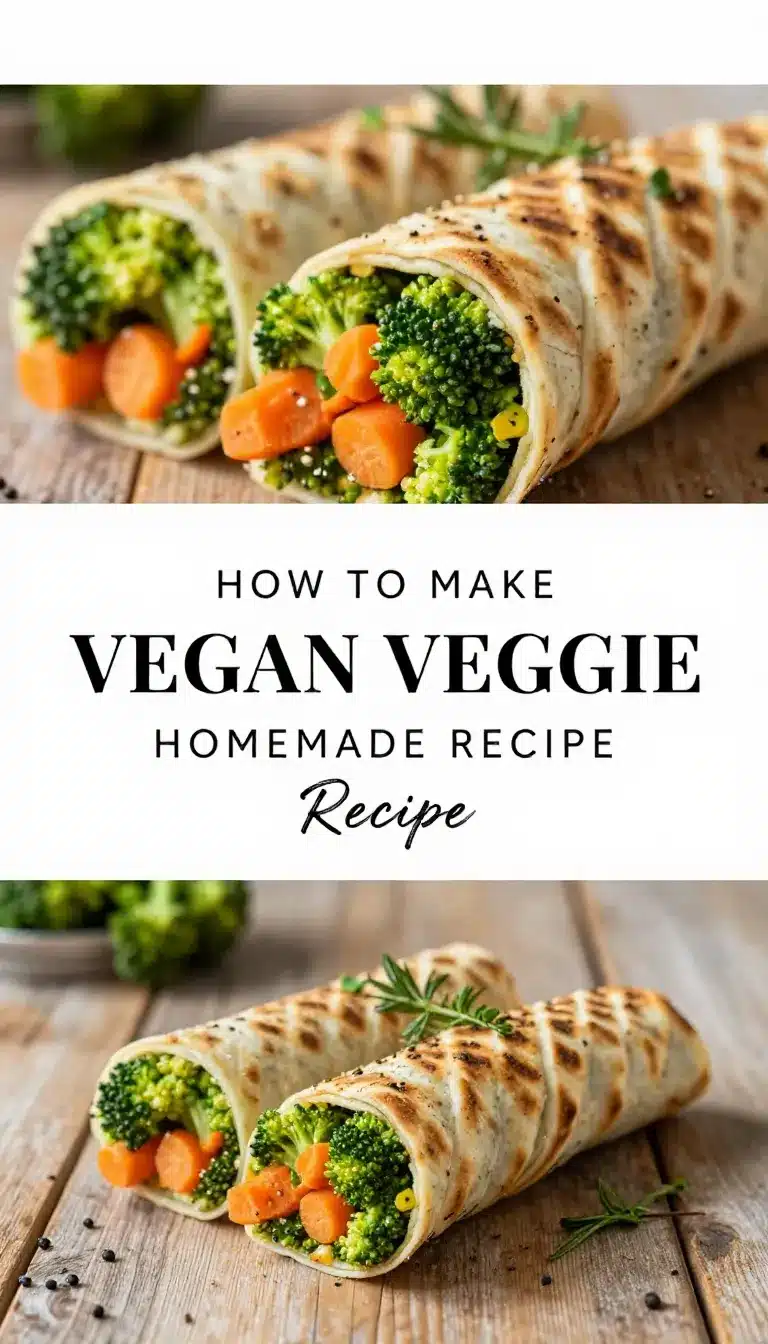 Close-up of vegan veggie pinwheels filled with broccoli, carrots, and creamy spread on a wooden plate.