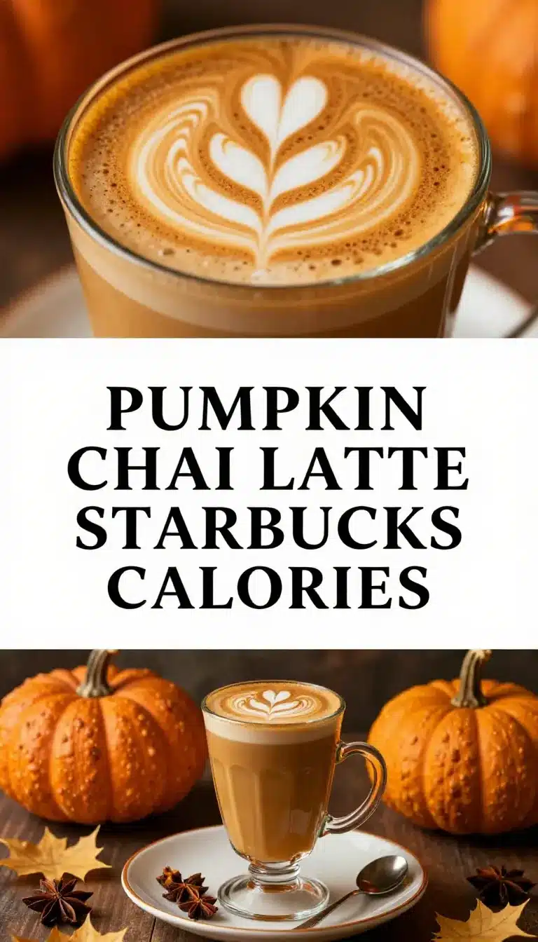 A close-up of a Starbucks Pumpkin Chai Latte with whipped cream and cinnamon topping.