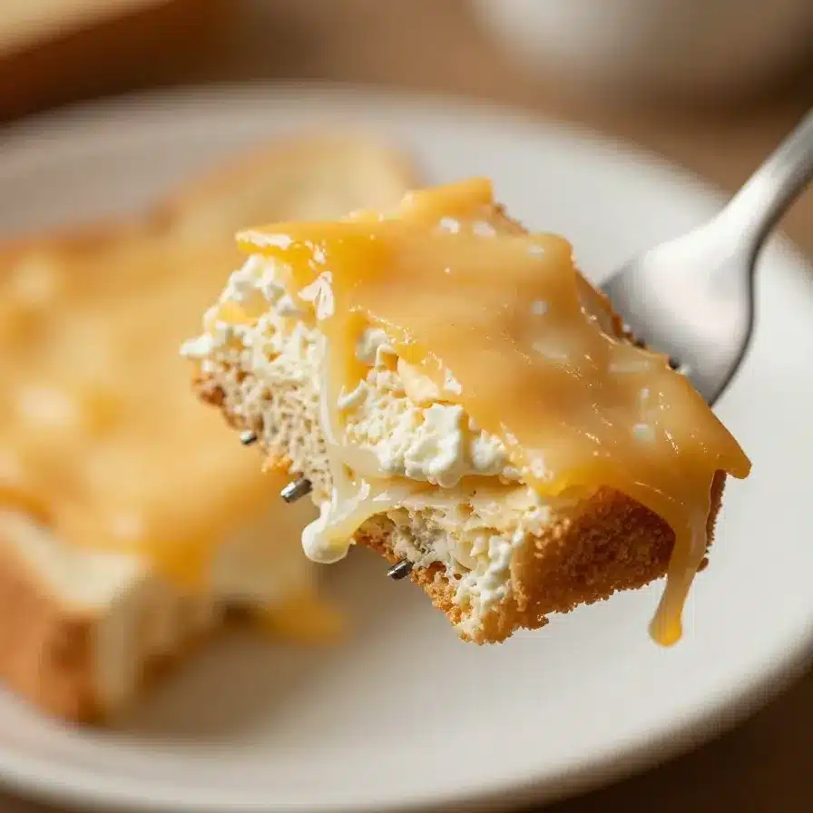 A plate of breakfast featuring eggs, toast, and cheese served on a wooden table.