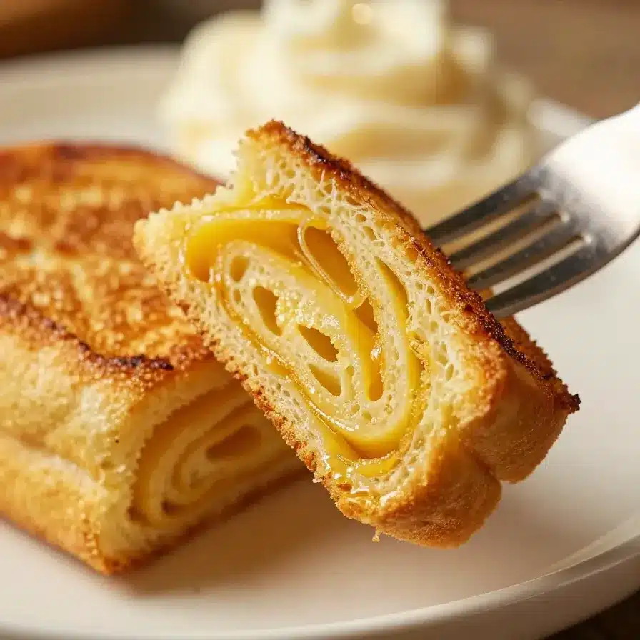 Golden brown grilled cheese roll-ups served on a white plate.