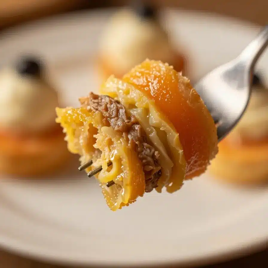 A variety of cold and room temperature appetizers arranged on a wooden platter for a party.