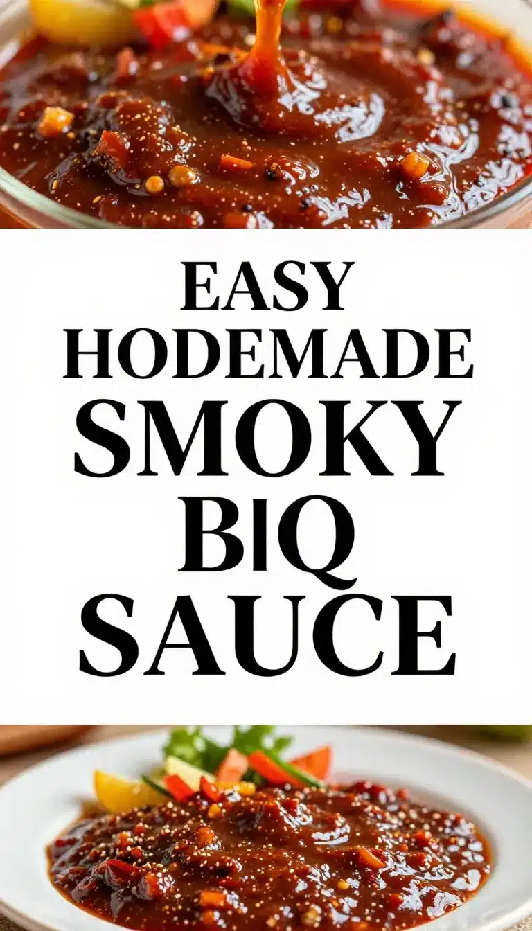 A jar of homemade BBQ sauce surrounded by fresh ingredients like tomatoes, garlic, and spices.