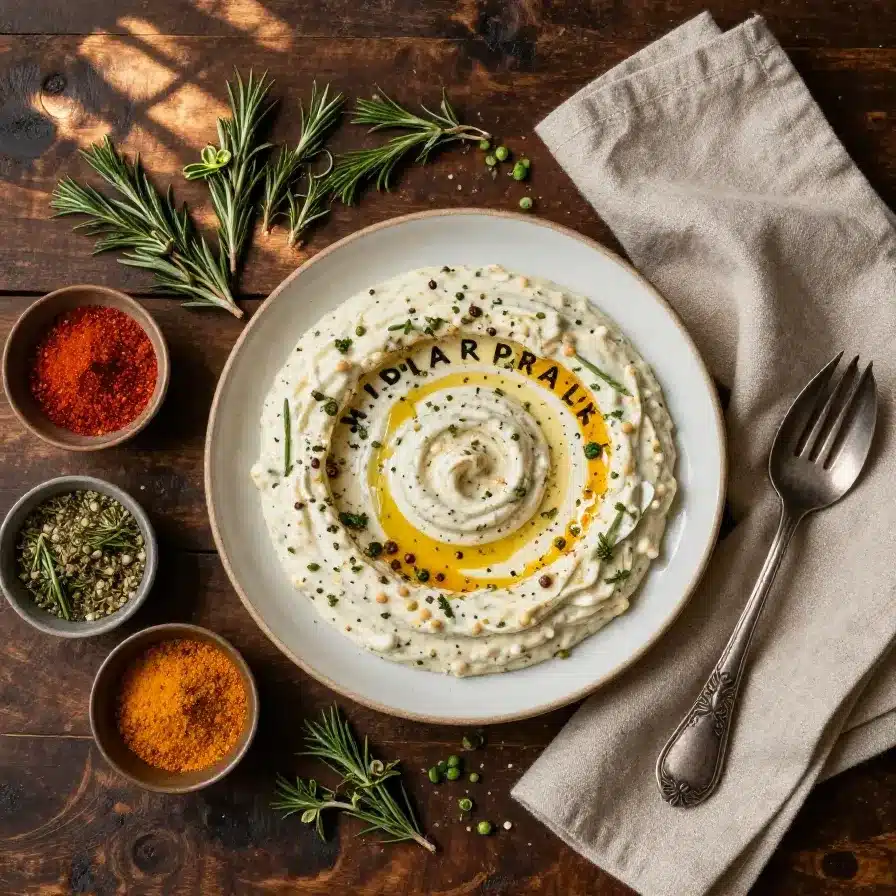 A bowl of creamy Million Dollar Crack Dip garnished with green onions and served with crackers.