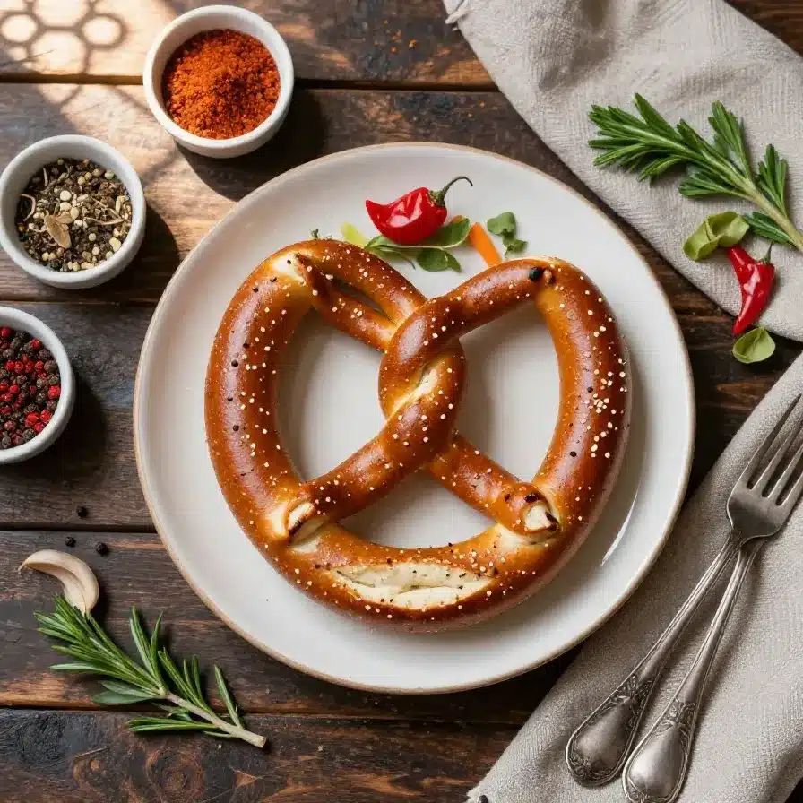 A snack plate featuring pretzel sticks arranged like cigarettes alongside dipping sauces.