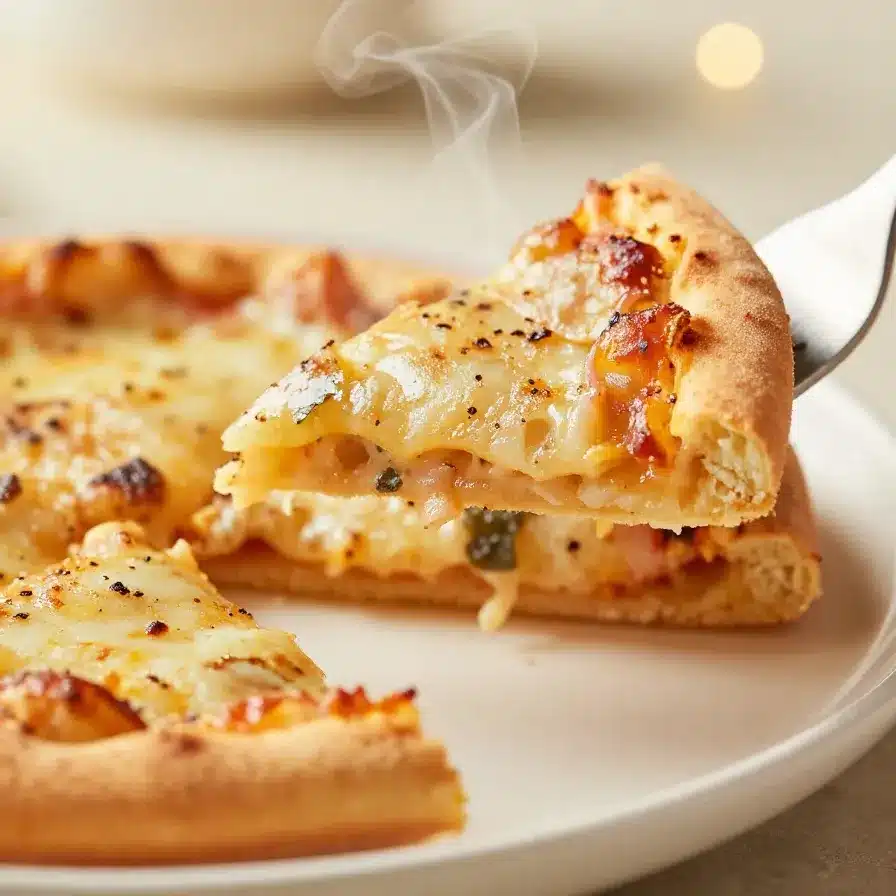 Mini pizzas shaped like Halloween-themed designs, including pumpkins and ghosts, on a wooden table.