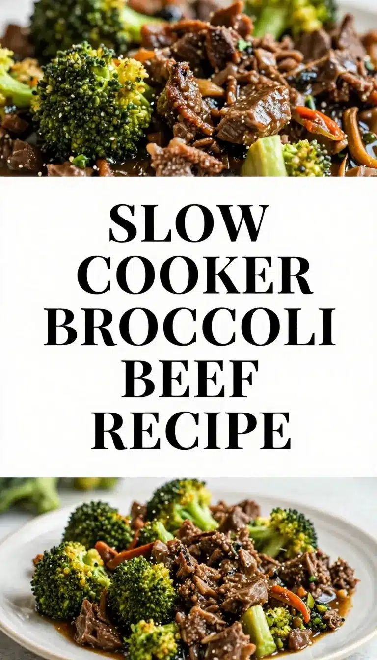 A plate of slow-cooked broccoli beef served with steamed white rice on a wooden table.