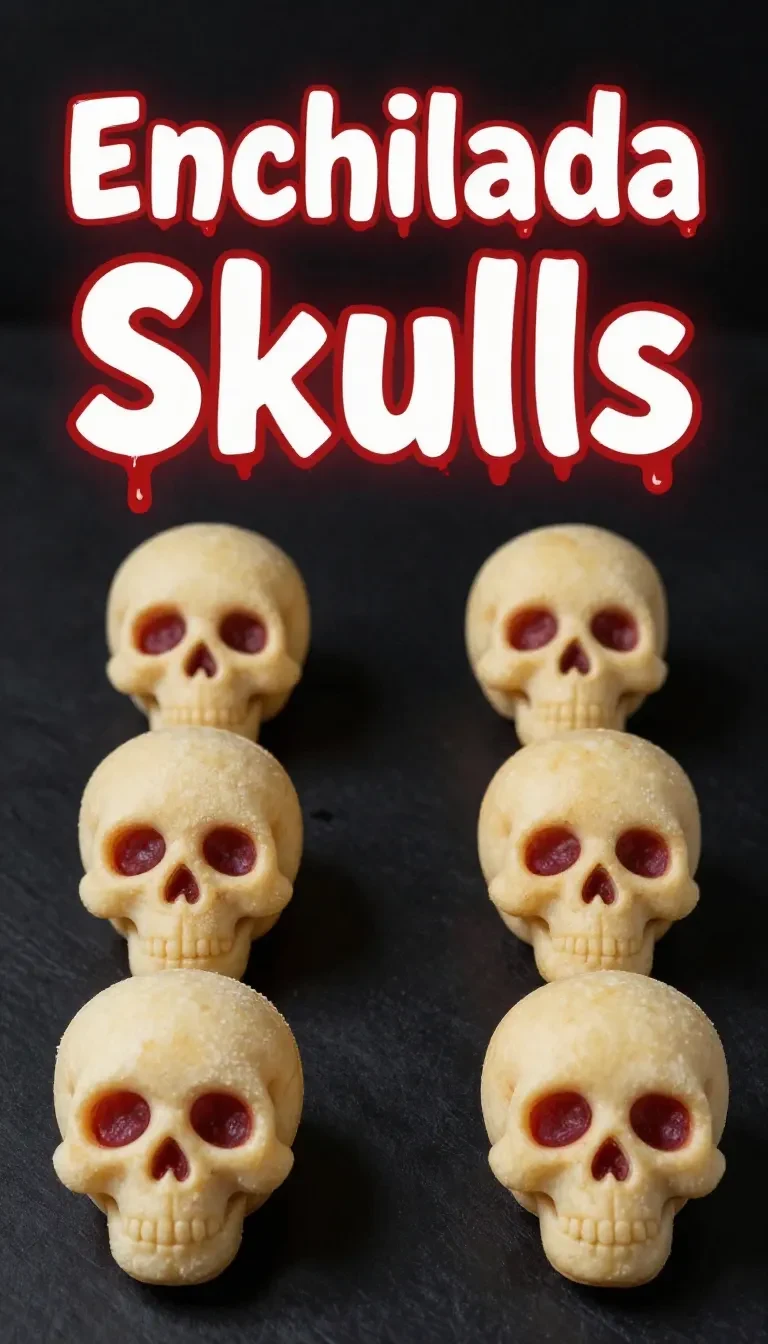 A plate of enchilada skulls decorated with vibrant toppings