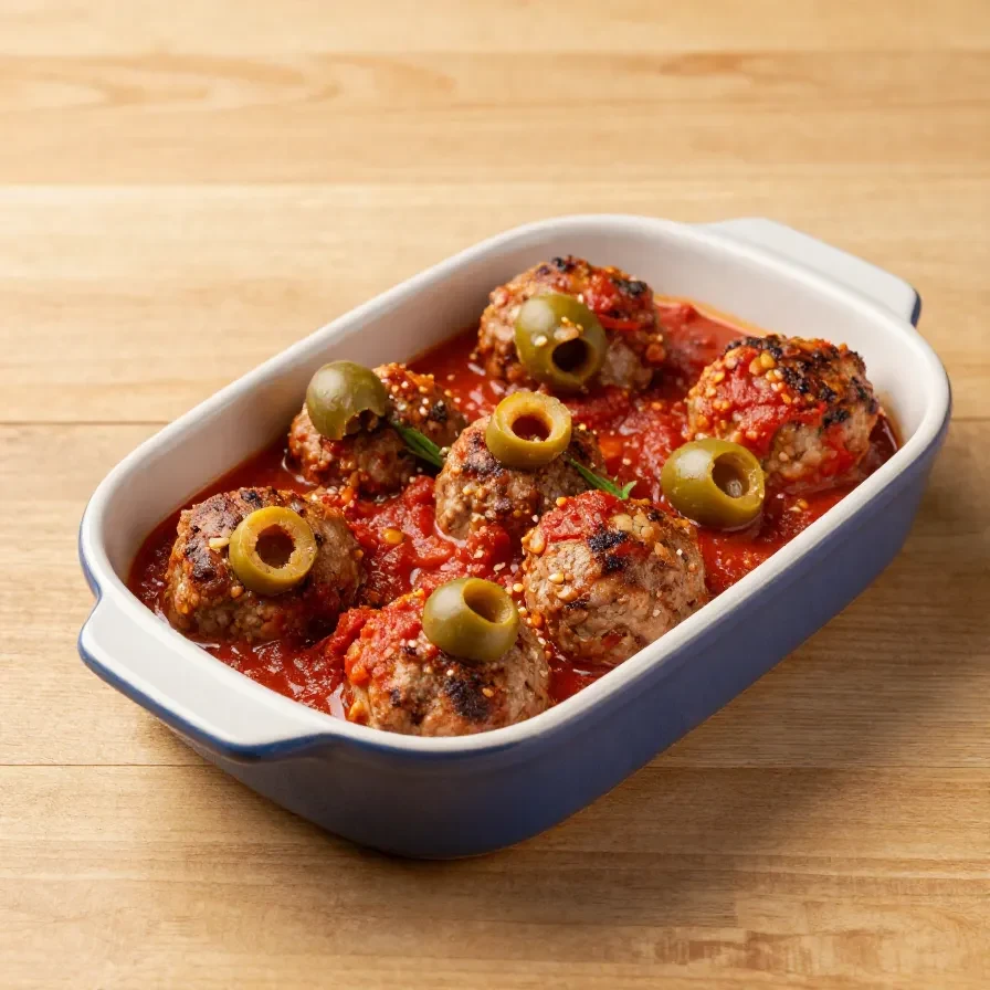 A platter of no-cook eyeball snacks made from olives and mozzarella balls