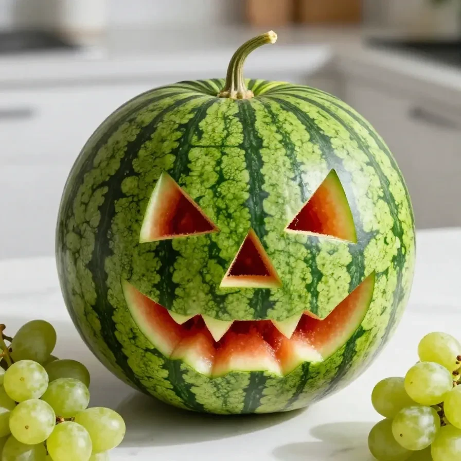 A variety of spooky Halloween snacks arranged on a table, including ghost-shaped cookies and pumpkin dip.