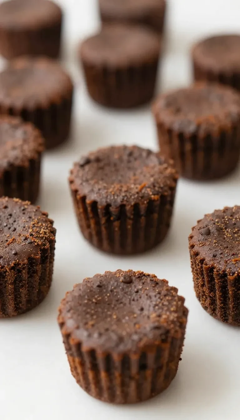 Delicious vampire brownie cups topped with spooky decorations