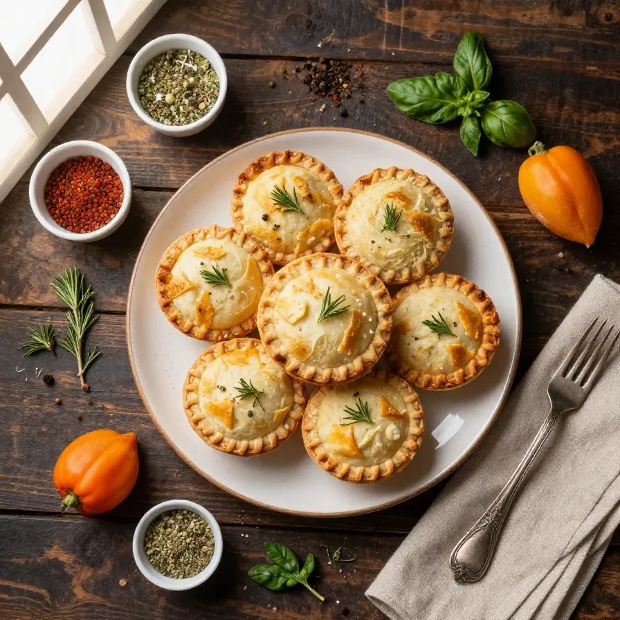 A spooky assortment of pocket pies with ghost and pumpkin designs